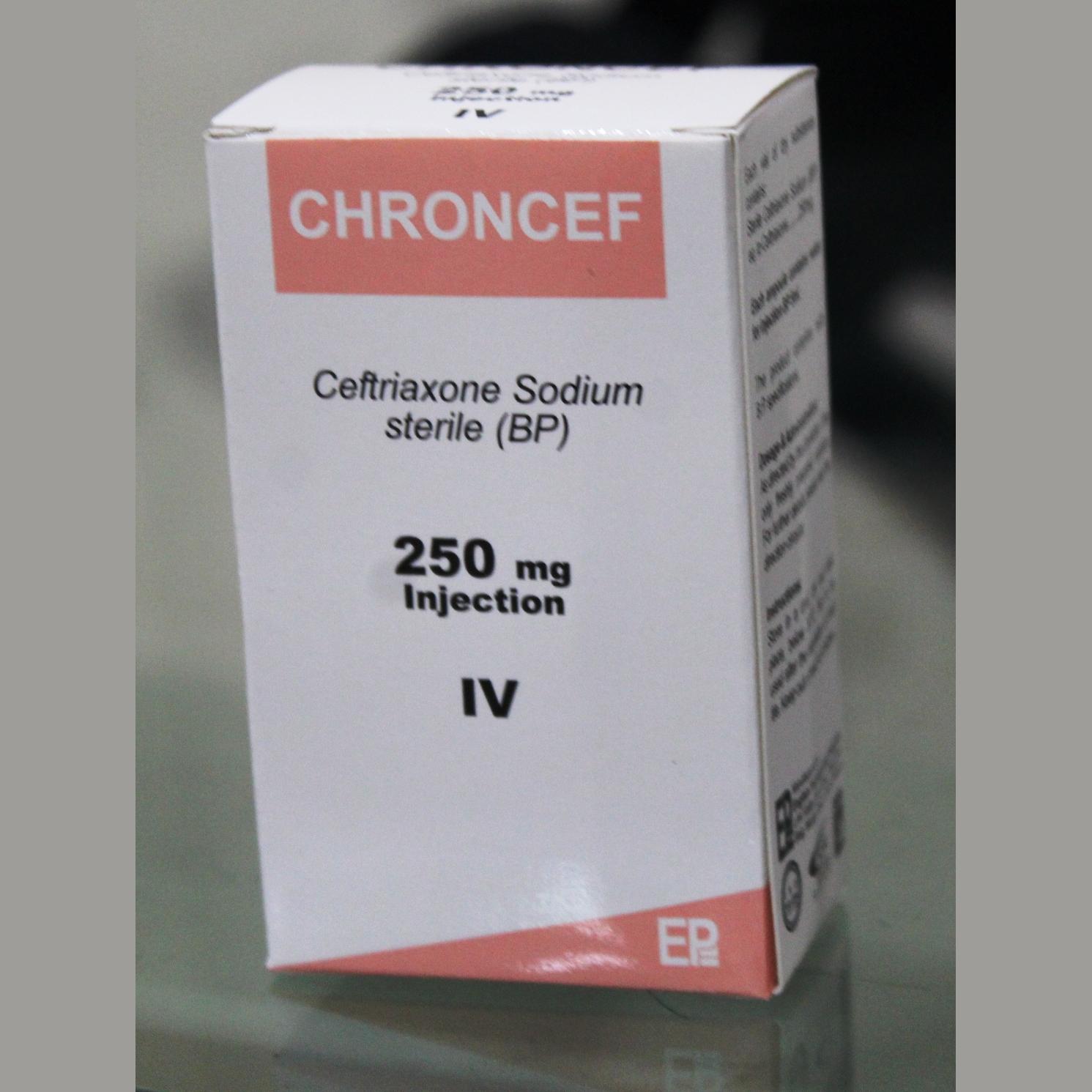 Chroncef Injection IV 250 mg 1 Vial