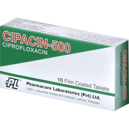 Cipacin tablet 500 mg 10’s