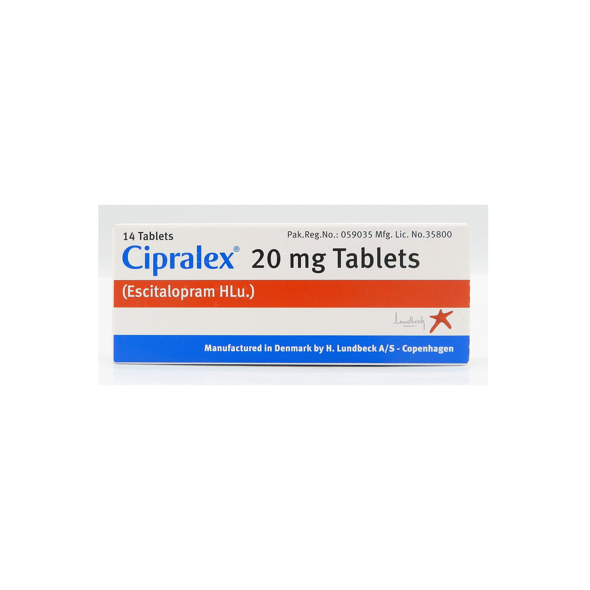 Cipralex tablet 20 mg 14’s