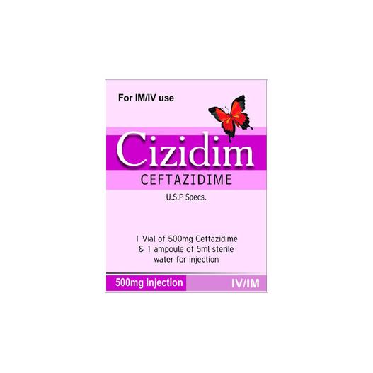 Cizidim Injection 500 mg 1 Vial