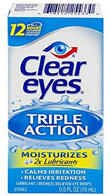 Clear Eyes Triple Action Relief Eye Drops 0.50 oz ^