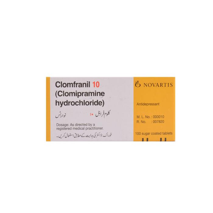 Clomfranil tablet 10 mg 10×10’s