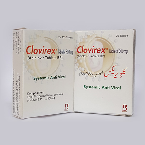 Clovirex tablet 800 mg 2×10’s