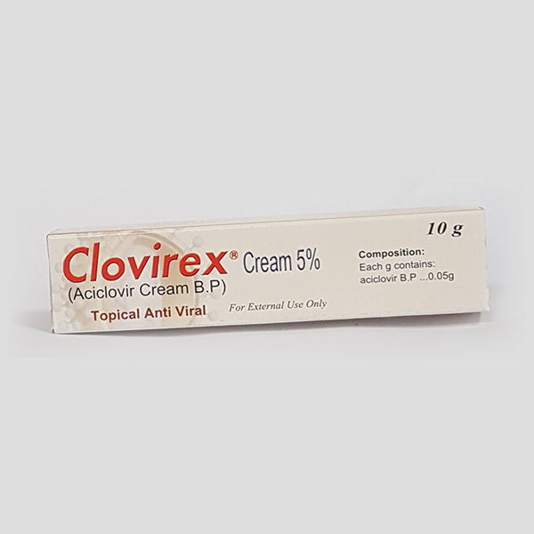Clovirex Topical 5.00% Cream 10 gm