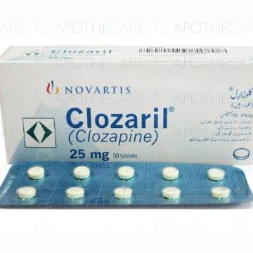 Clozaril tablet 25 mg 5×10’s