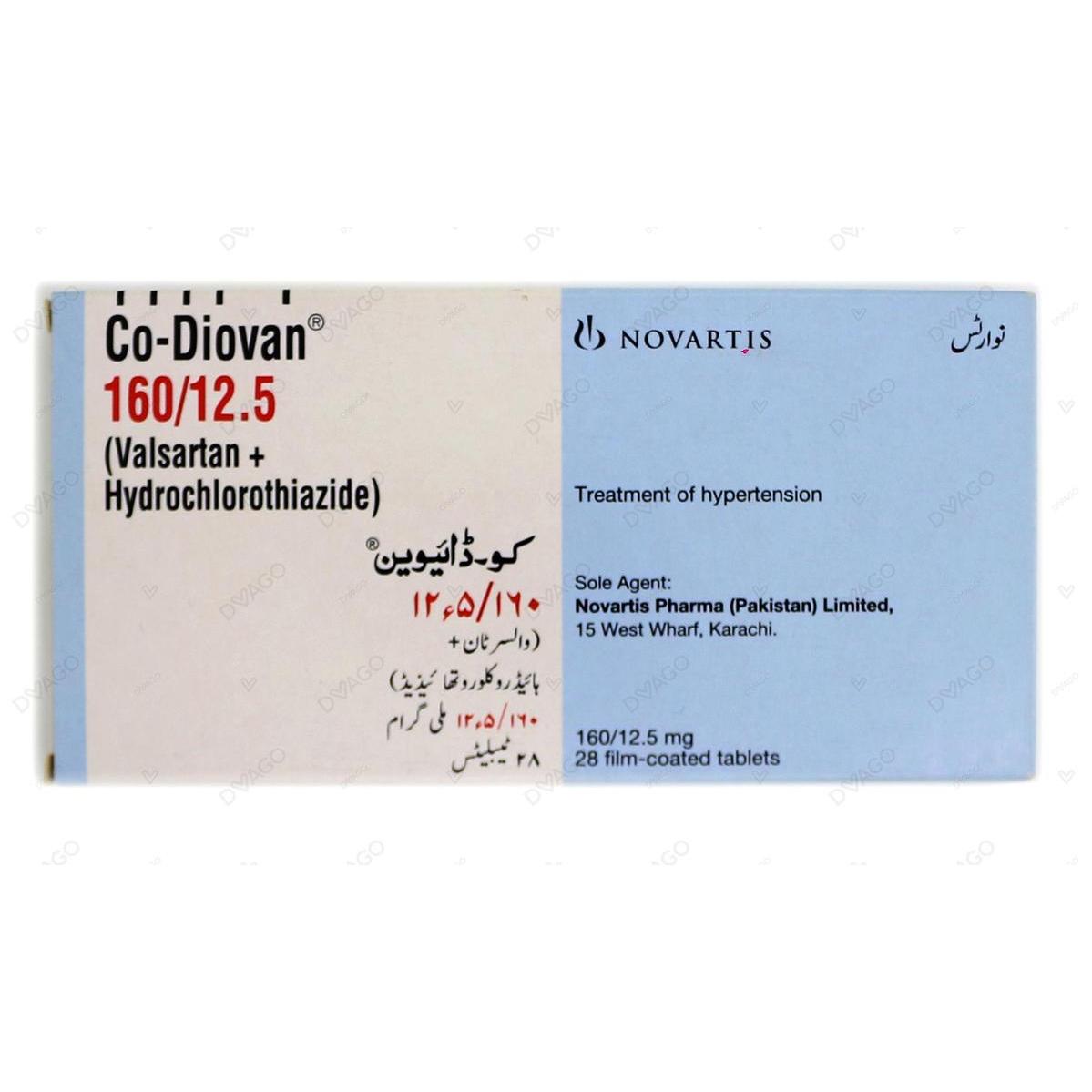 Co-diovan tablet 160/12.5 mg 28’s