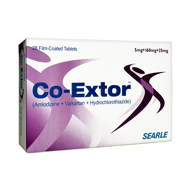 Co-Extor tablet 10/160/25 mg 28’s