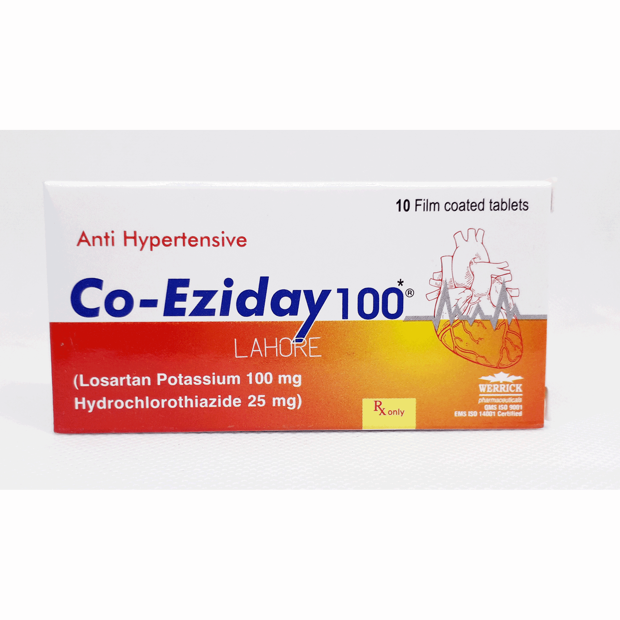 Co-eziday tablet 100/25 mg 10’s