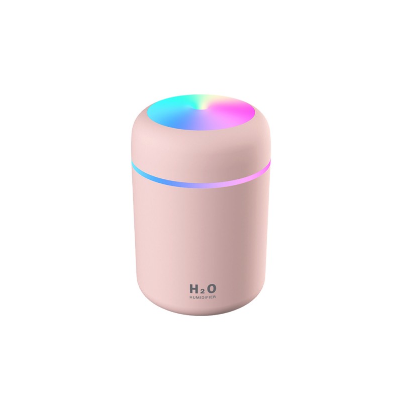 Compact RGB USB-Powered Air Humidifier: Portable Comfort on the Go