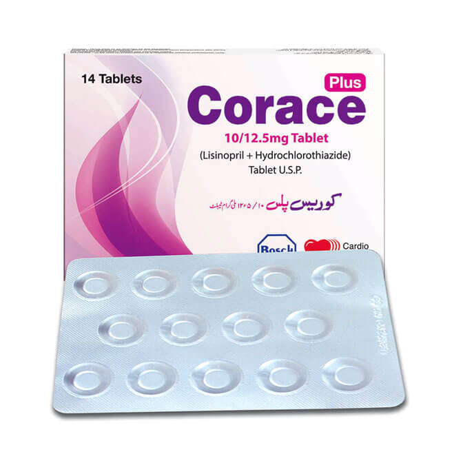 Corace Plus tablet 10/12.5 mg 14’s