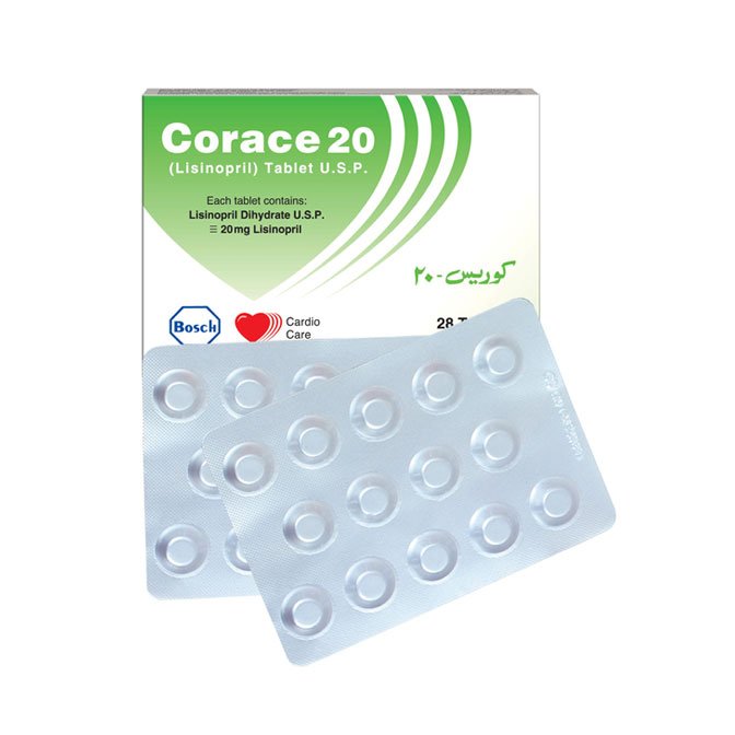 Corace tablet 20 mg 2×10’s