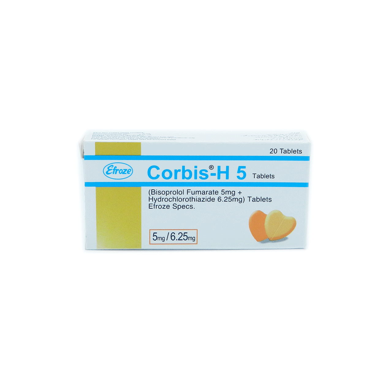 Corbis H tablet 5/6.25 mg 20’s
