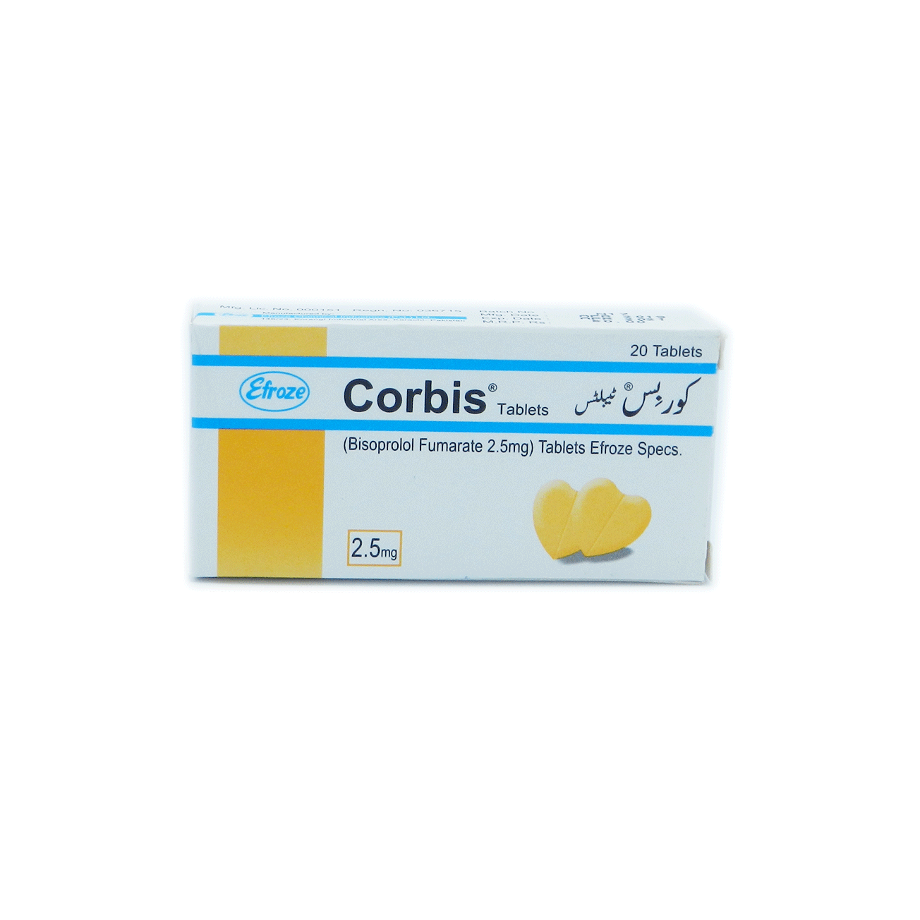 Corbis tablet 2.5 mg 20’s