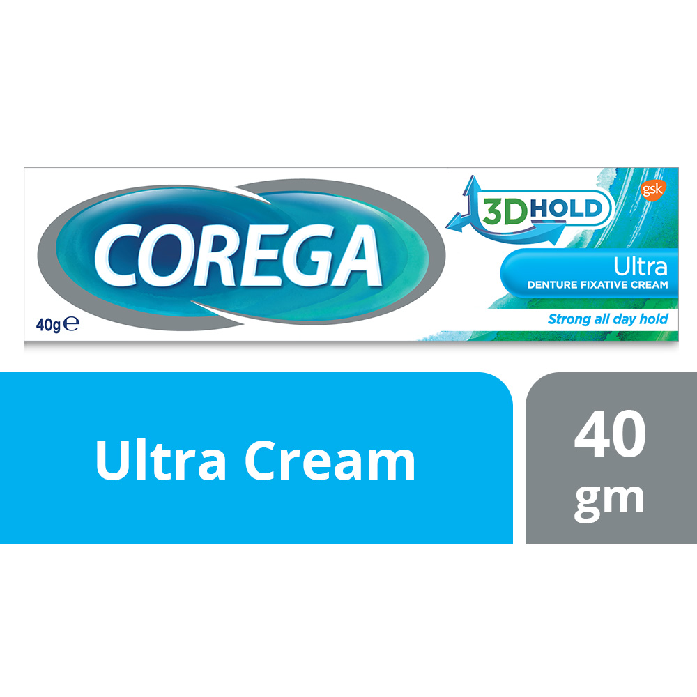 Corega denture cream ^