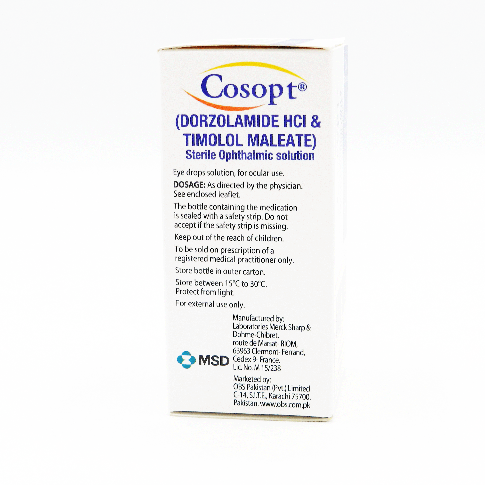 Cosopt Eye Drops 2/0.5 % 5 mL