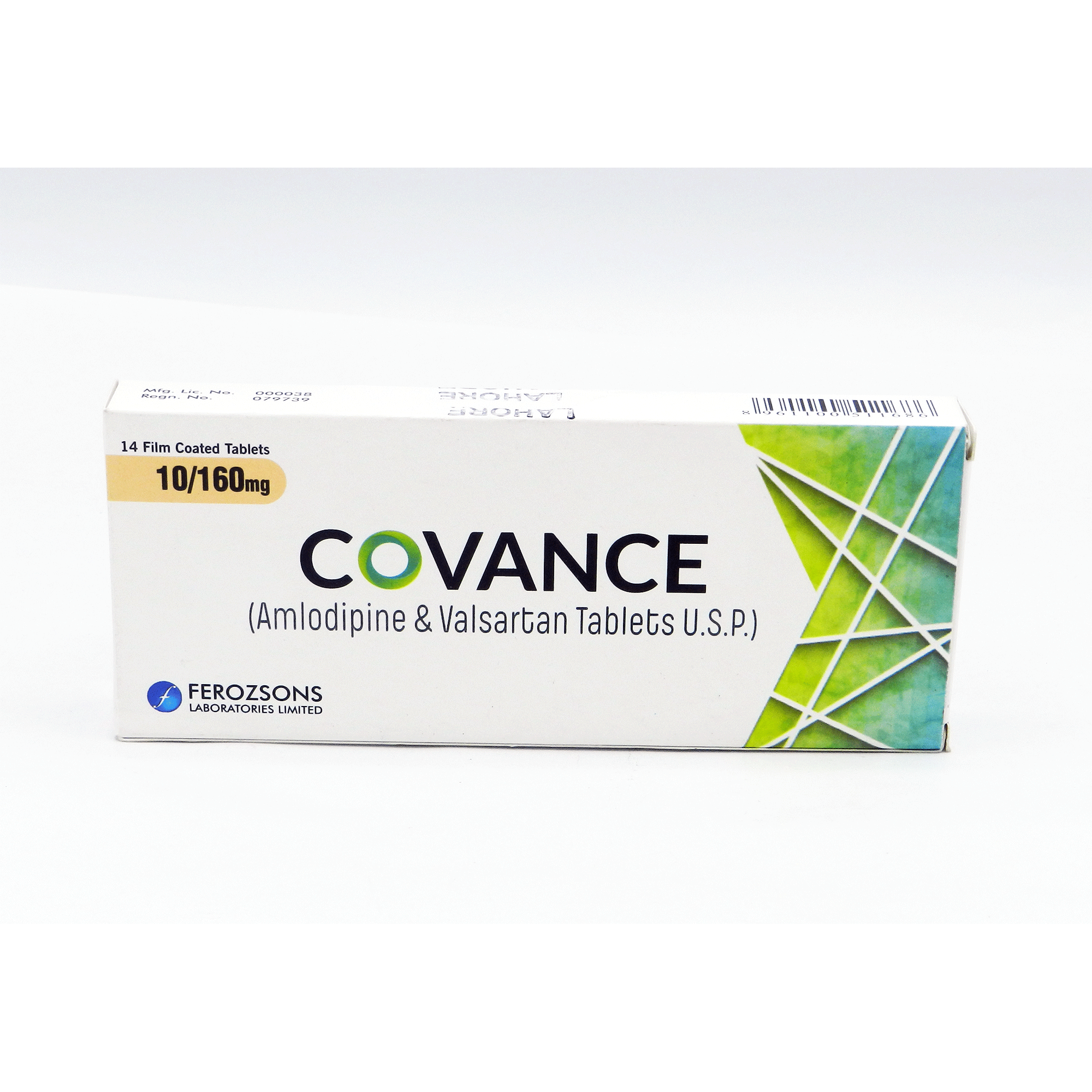 Covance tablet 10/160 mg 14’s