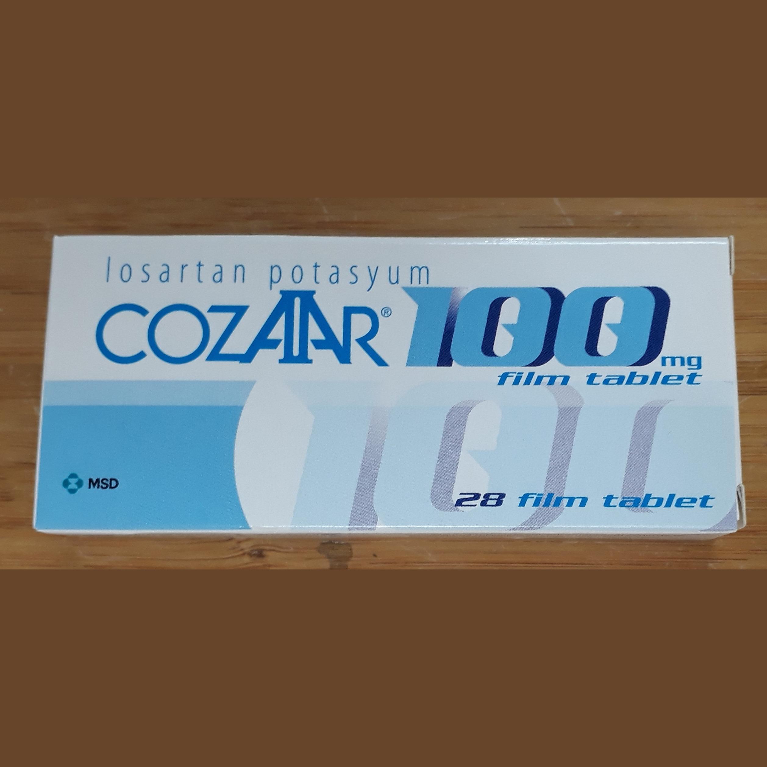 Cozaar 100mg 28 Tablets (losartan potassium) Imported