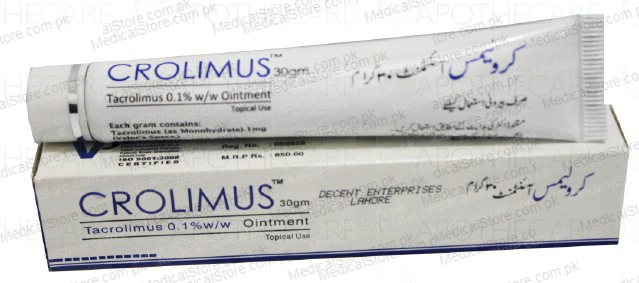 Crolimus 0.10% Oint 30 gm