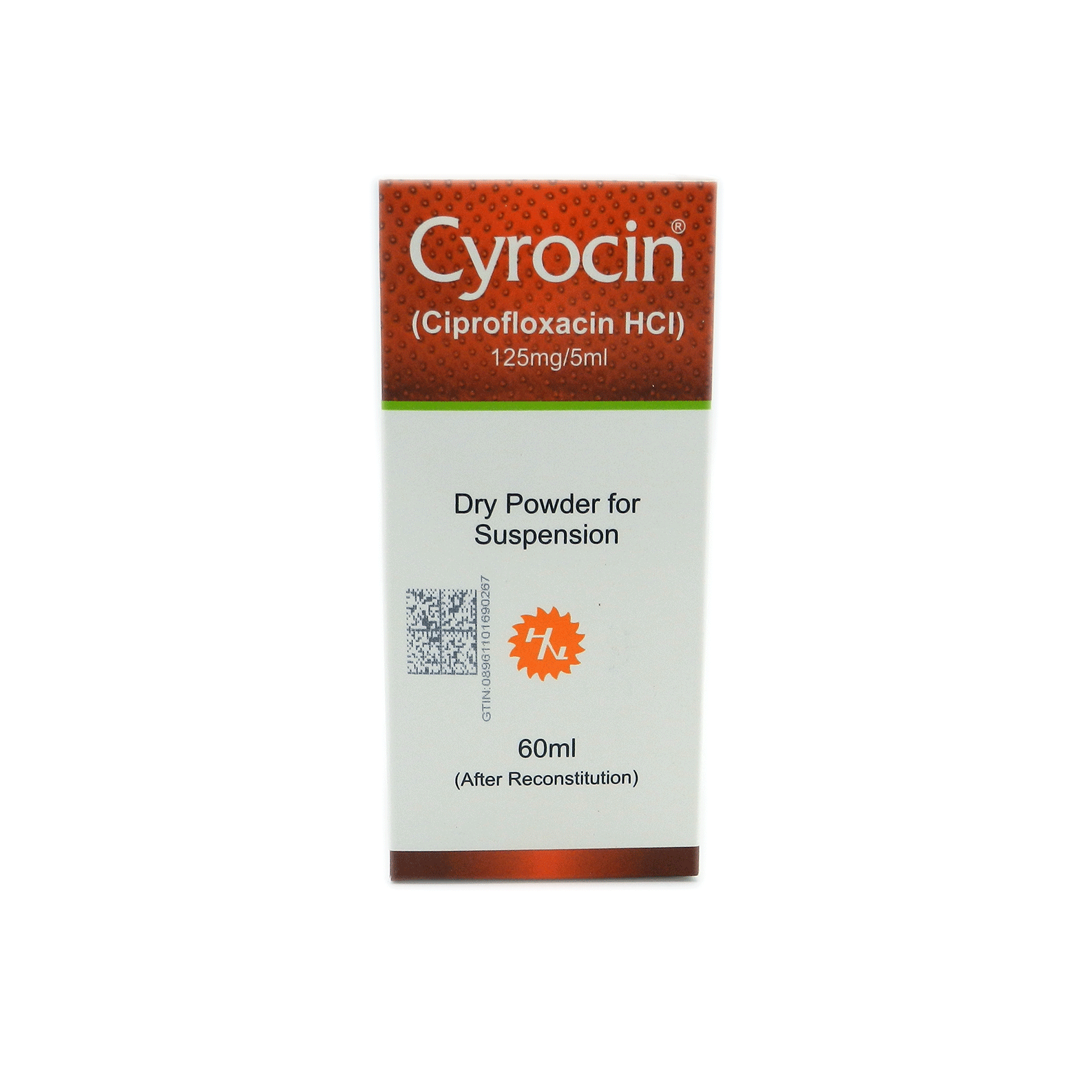 Cyrocin suspension 125 mg 60 mL