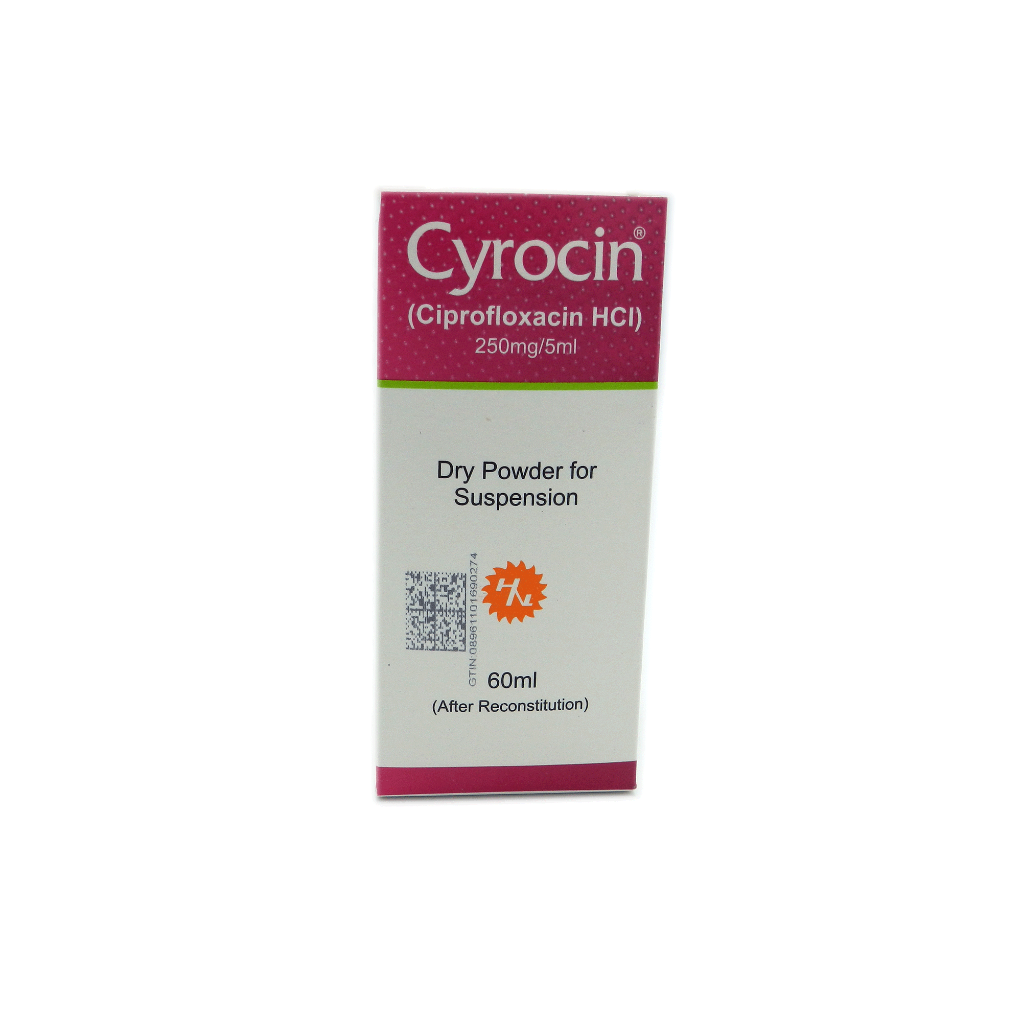Cyrocin suspension 250 mg 60 mL