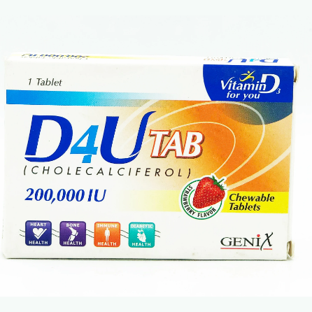 D4U tablet 200000 IU 1’s