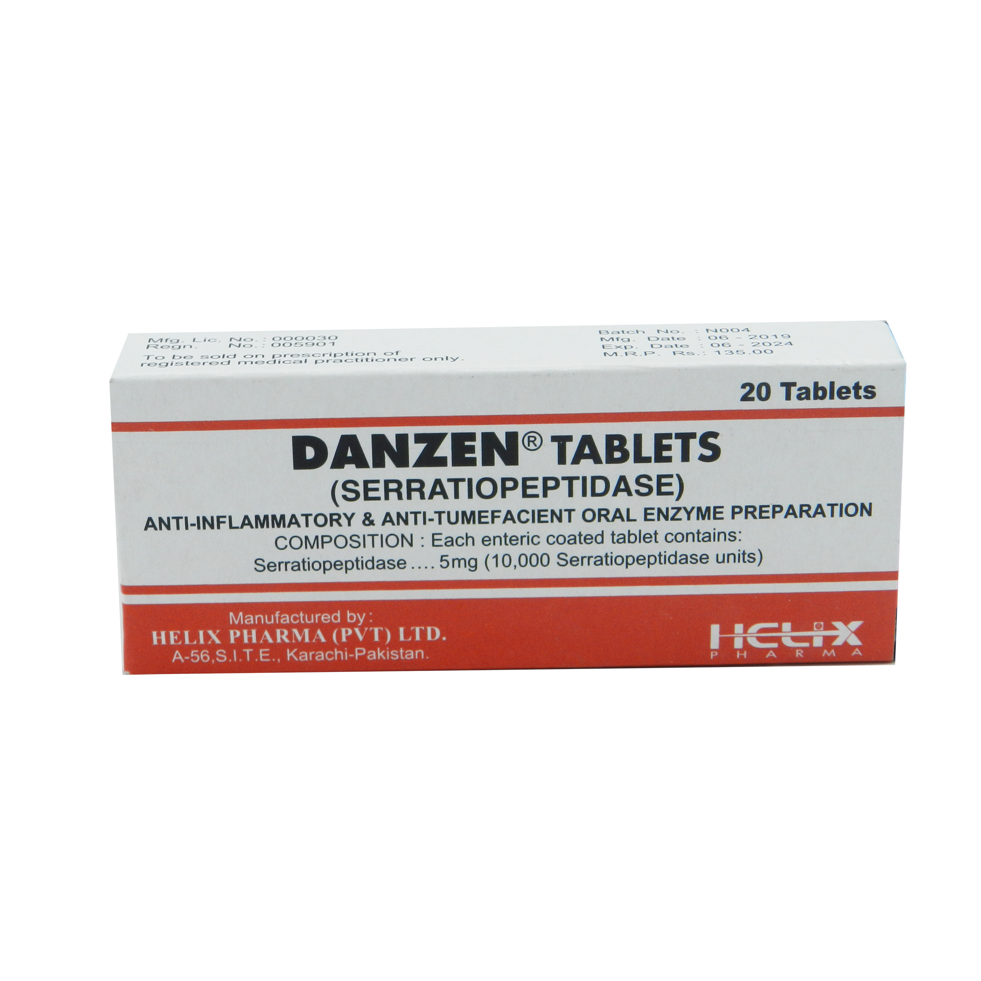 Danzen tablet 5 mg 2×10’s