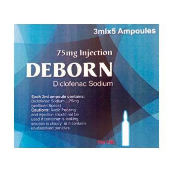 Deborn Injection 75 mg/3 mL 5 Ampx3 mL