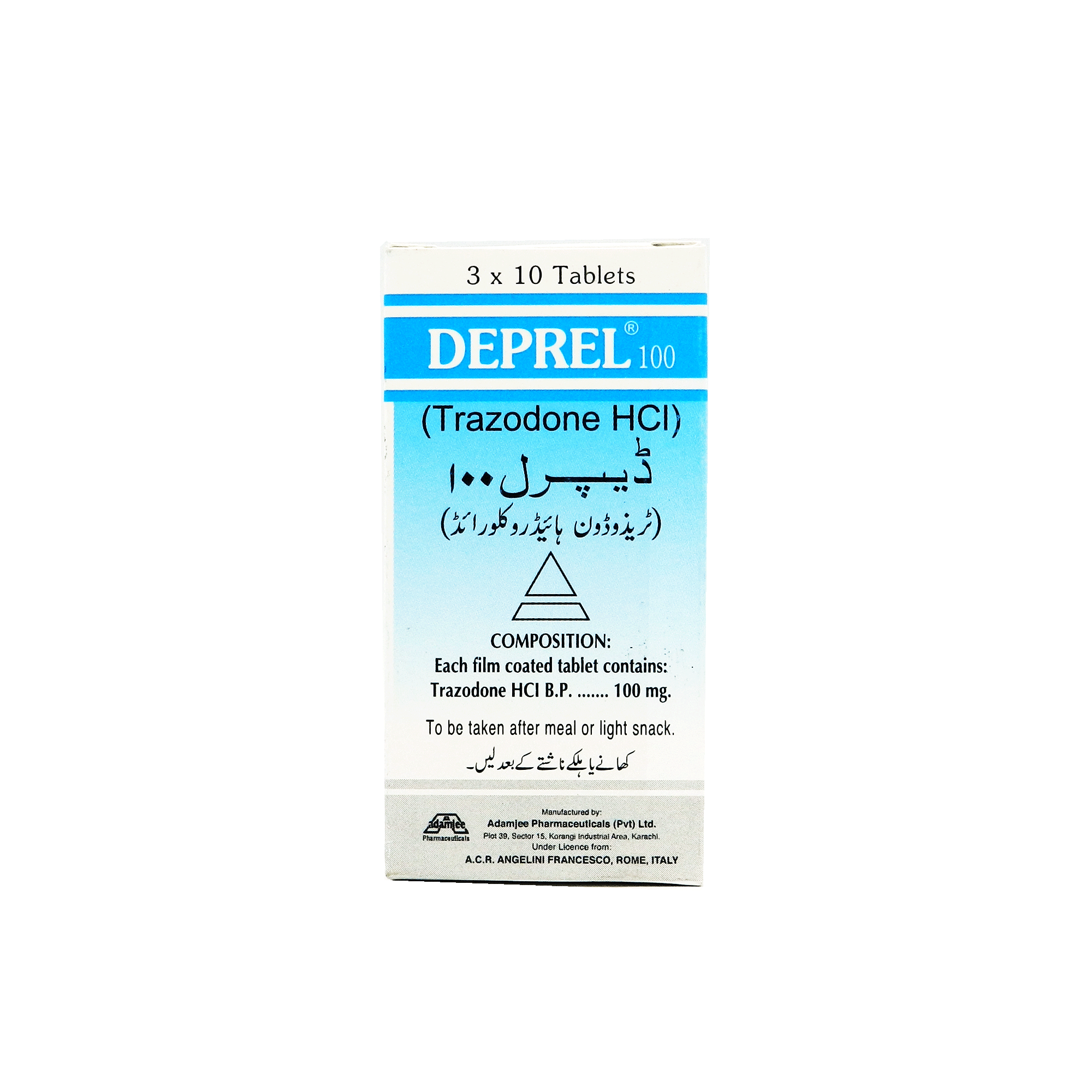Deprel tablet 100 mg 3×10’s
