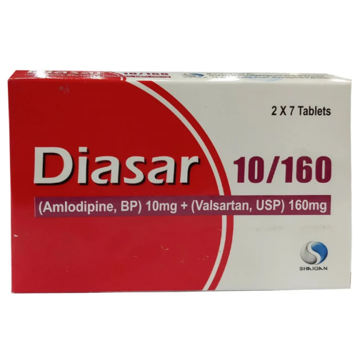 Diasar tablet 10/160 mg 14’s