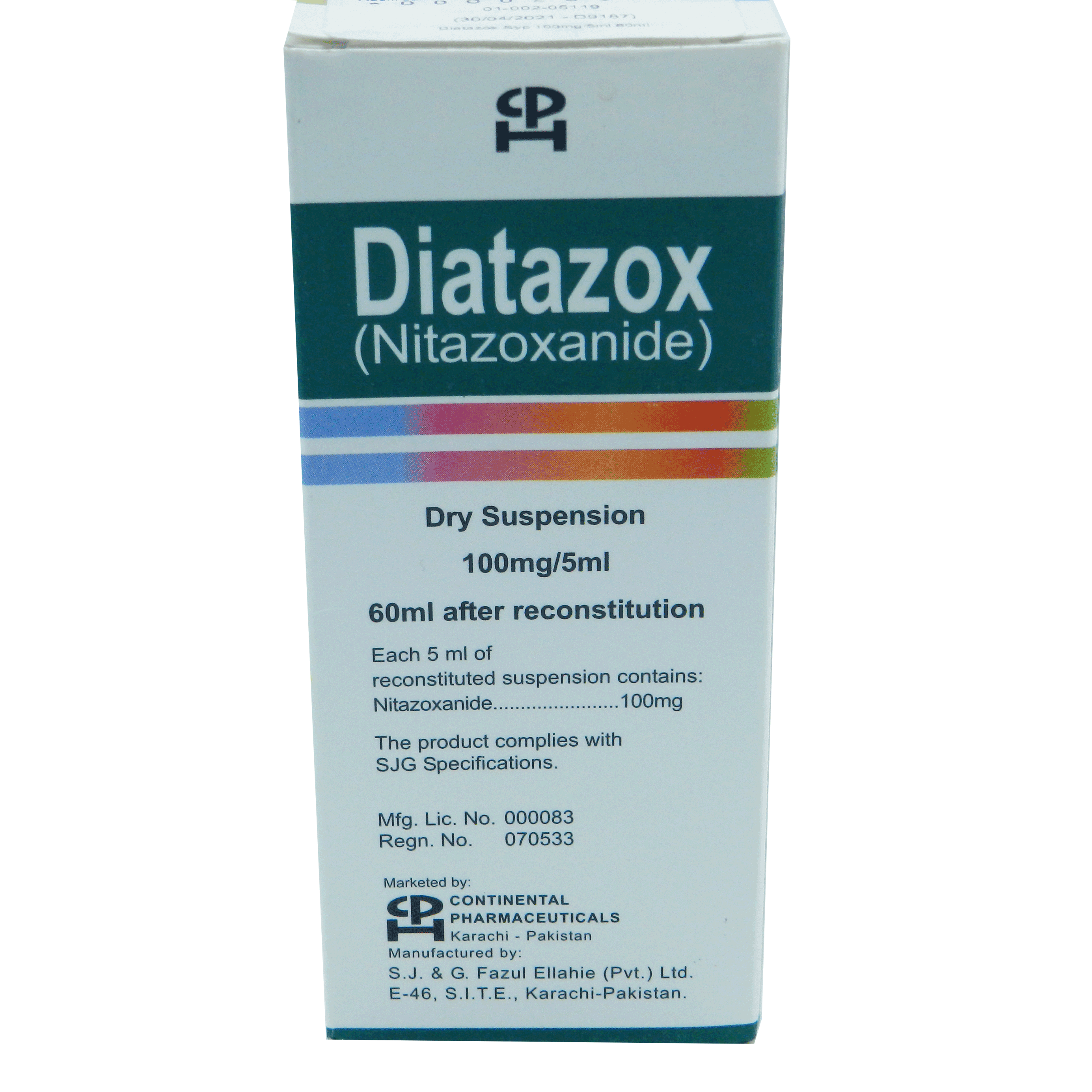 Diatazox suspension 100 mg 60 mL