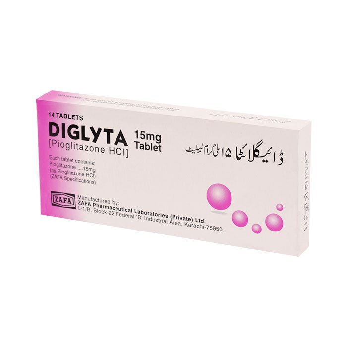 Diglyta tablet 15 mg 14’s