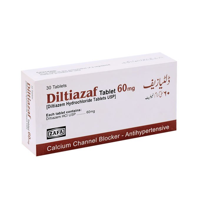 Diltiazaf tablet 60 mg 30’s