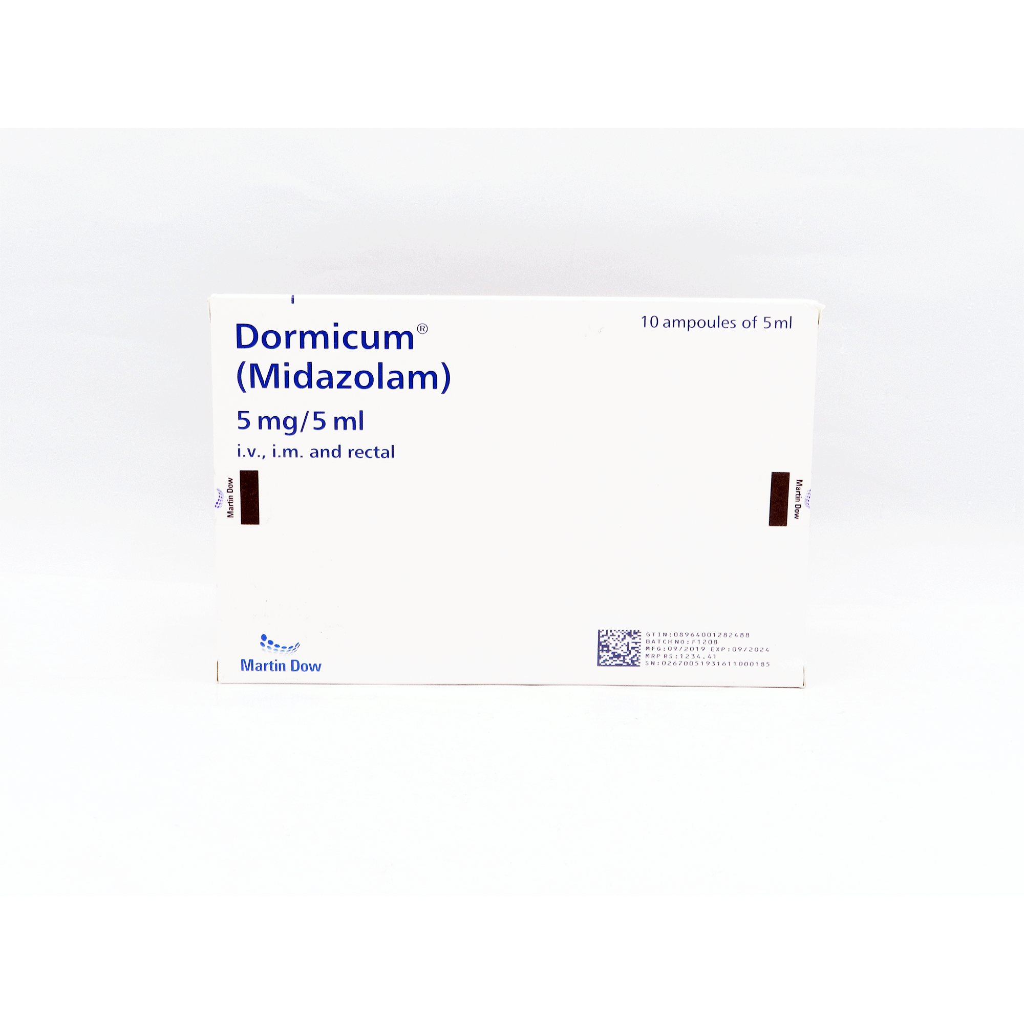 Dormicum Injection 5 mg 10 Ampx5 mL