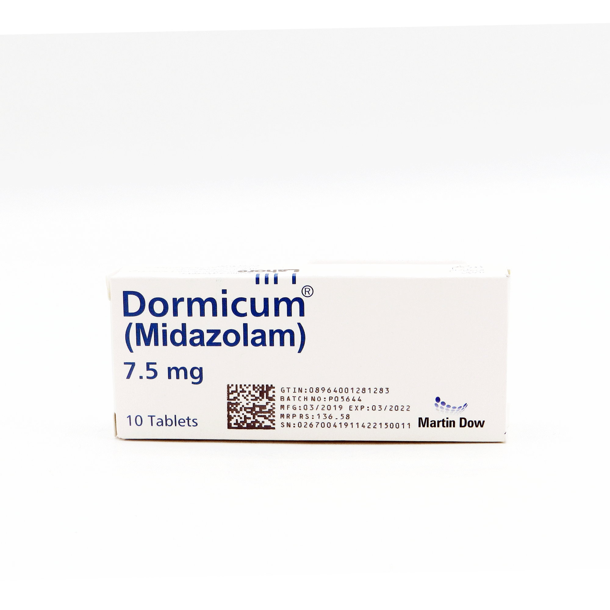 Dormicum tablet 7.5 mg 10’s