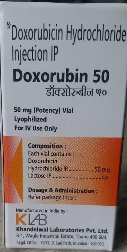Doxorubicin Injection 50 mg 1 Vial (imp)