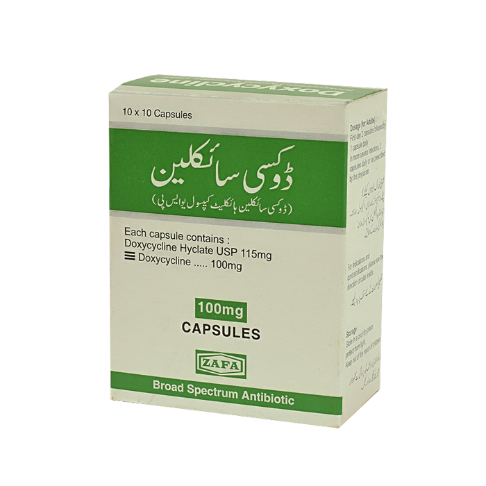 DOXYCYCLINE 100mg Capsule 10x10s