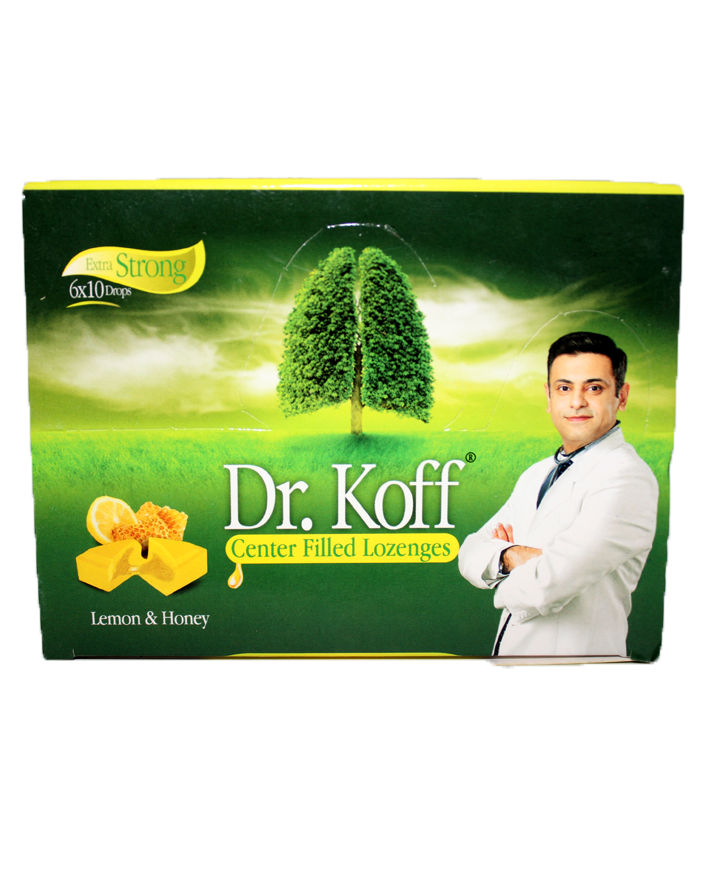 Dr Koff Honey Lozenges Popup (Center Filled ) 10x6s