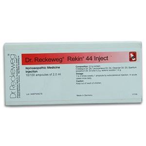 Dr. Reckeweg R 44 Injection Disorders of the blood circulation (weakness) Hypotony (low blood pressure)