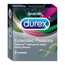 DUREX CONDOM 3’s EXTENDED PLEASURE