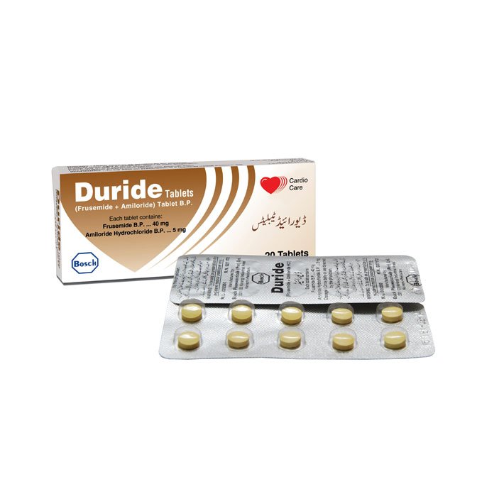 Duride tablet 40/5 mg 2×10’s