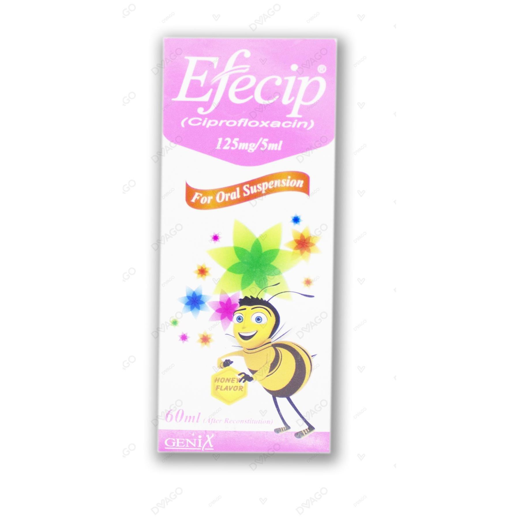 Efecip suspension 125 mg 60 mL