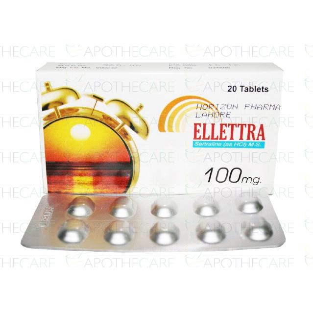 Ellettra tablet 100 mg 2×10’s