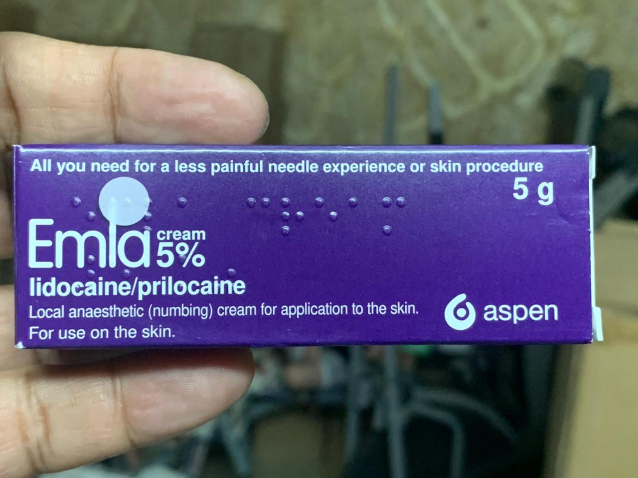 Emla 5% Cream 5g imported from uk