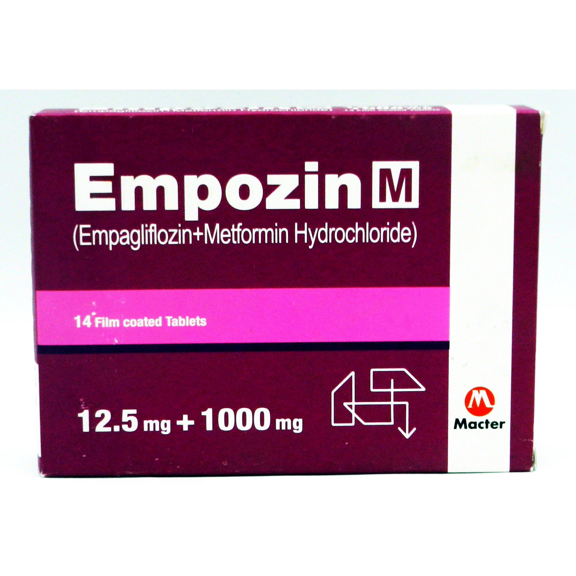 Empozim M 12.5/1000mg Tab 14s