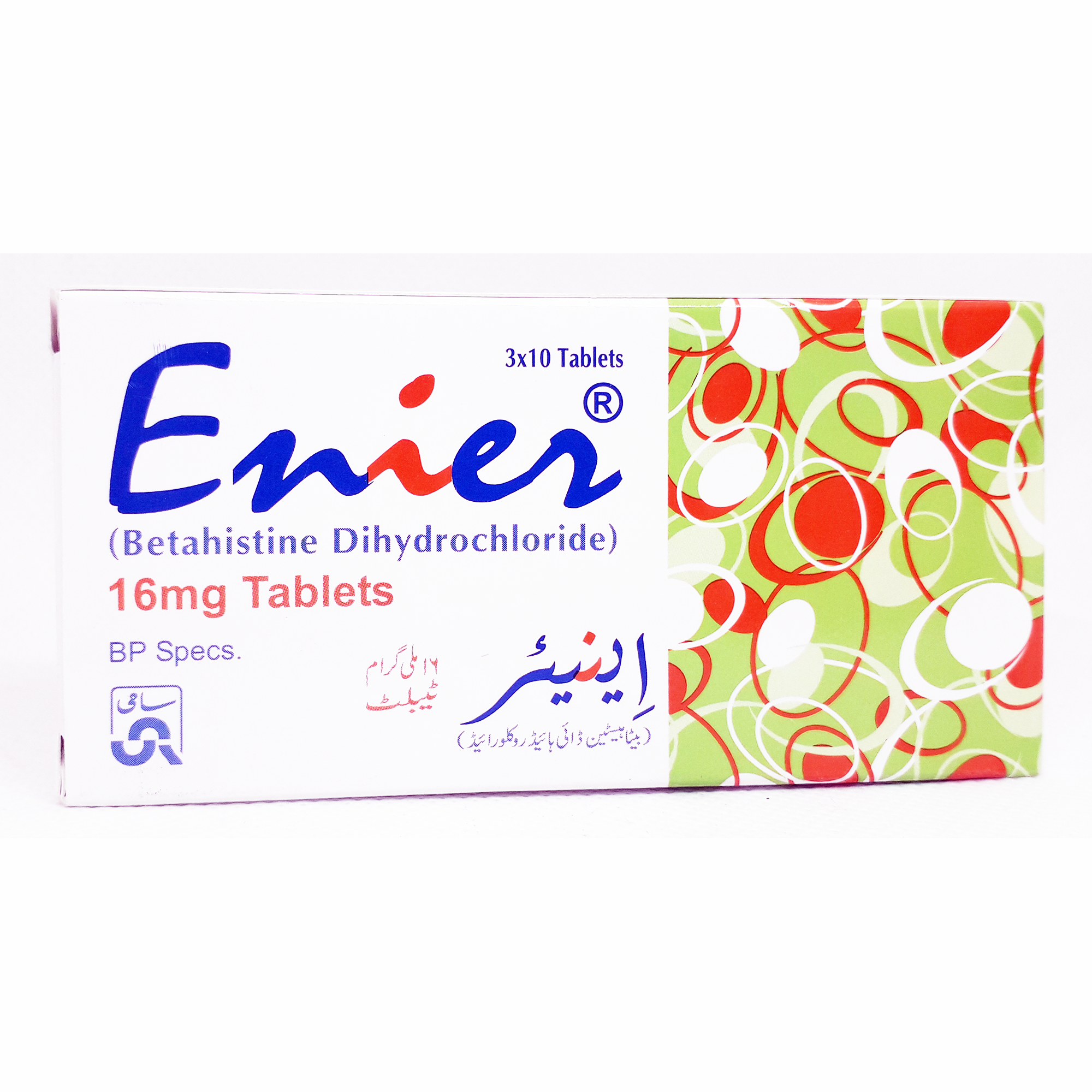 Enier tablet 16 mg 30’s