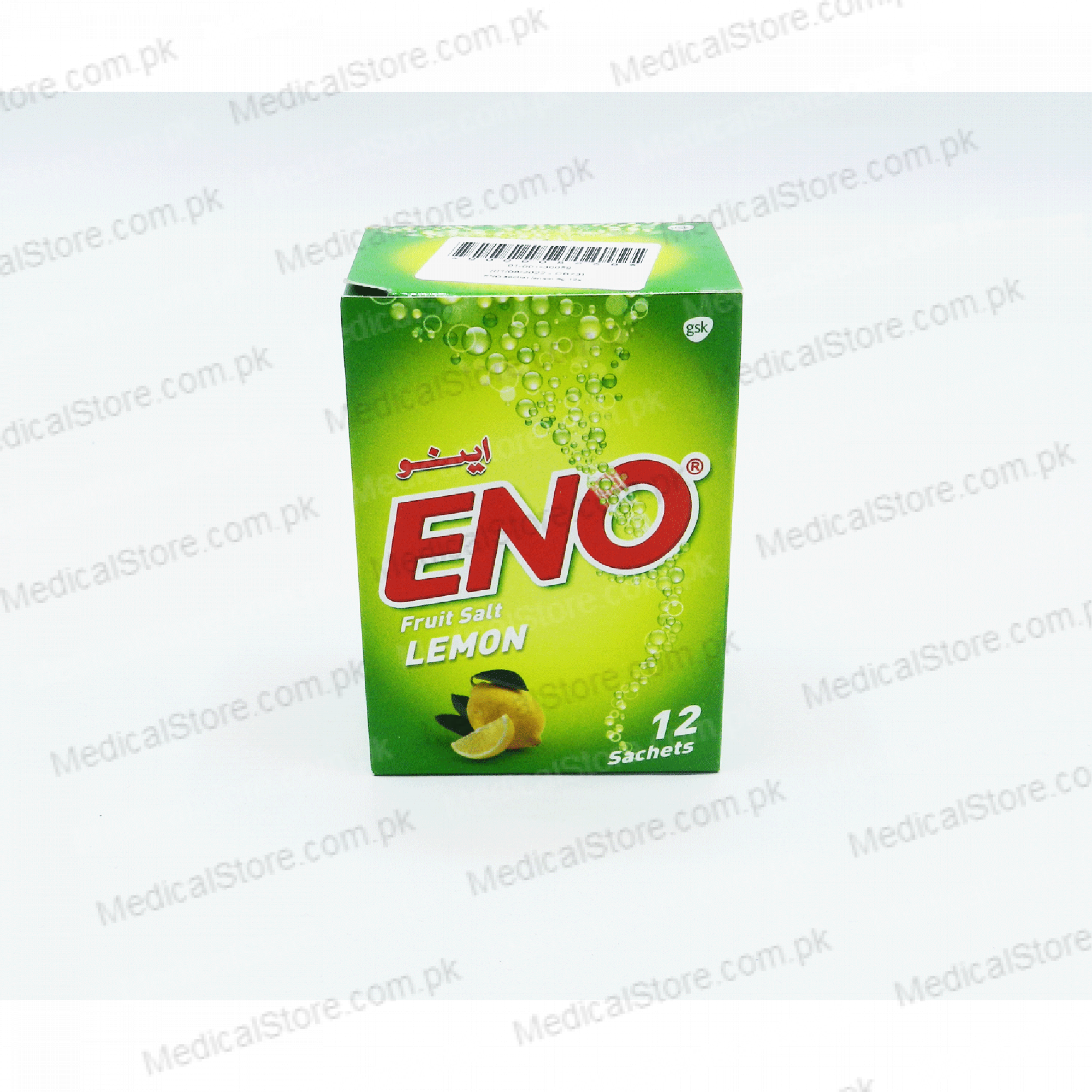 Eno Fruit Salt Powder Lemon 12 Sachetx5 gm