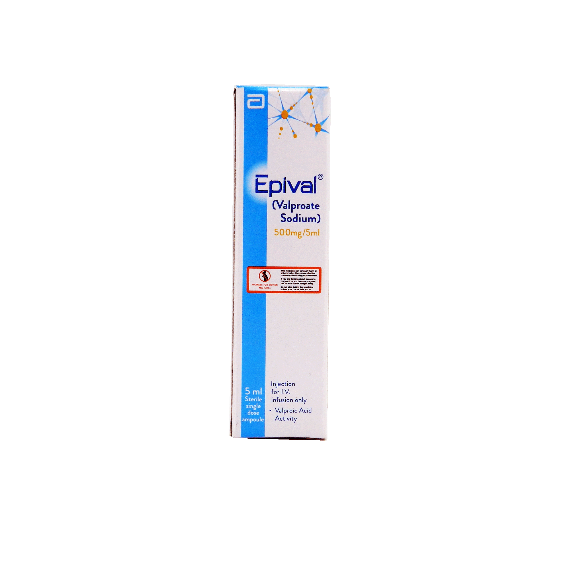 Epival Injection IV 500 mg 1 Ampx5 mL