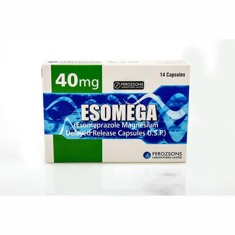 Esomega capsule 40 mg 2×7’s