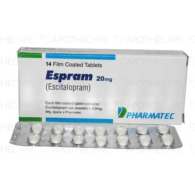 Espram tablet 20 mg 14’s