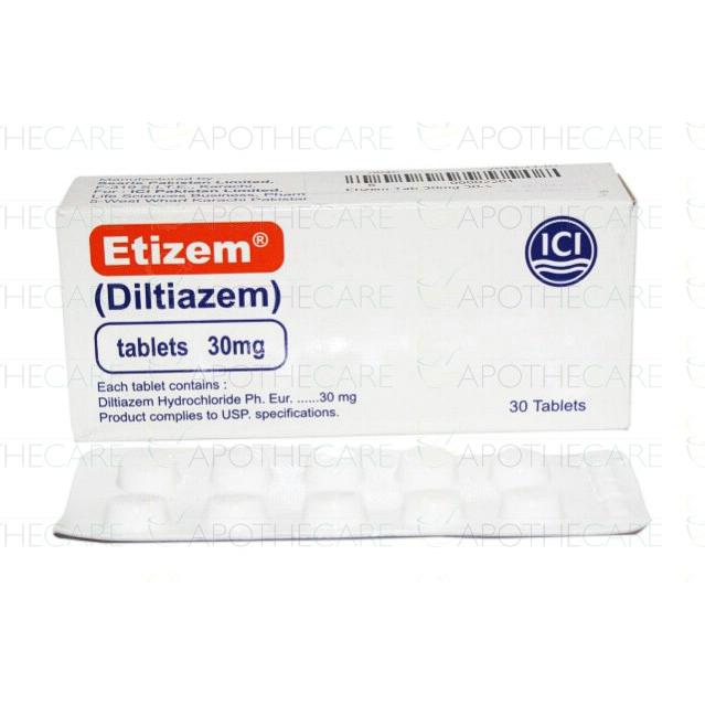 Etizem tablet 30 mg 30’s